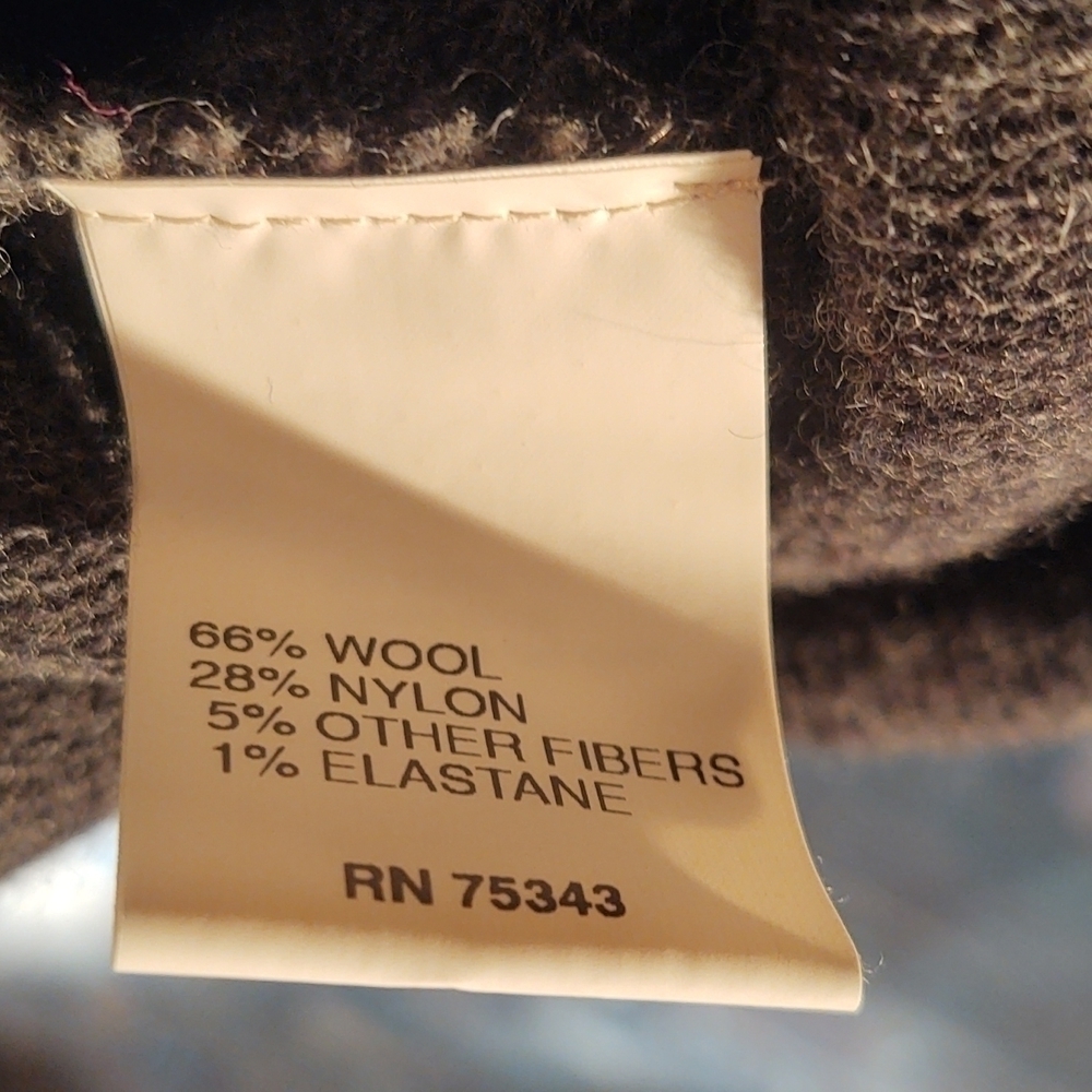 Chiarmante Wool Blend Gray Asymmetrical Cardigan Sz M - Picture 11 of 11